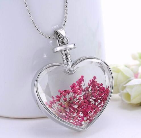 Fashion Glass Pendant Necklaces