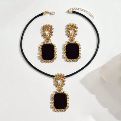 black onyx jewelry set