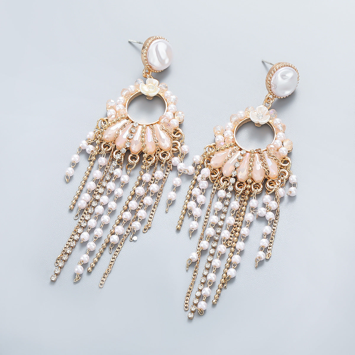 Pearl Tassel Earrings