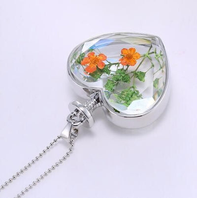 Fashion Glass Pendant Necklaces