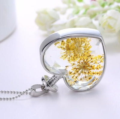 Fashion Glass Pendant Necklaces