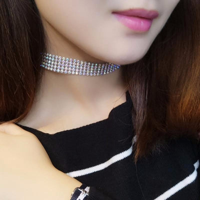 Rhinestone Choker Necklace