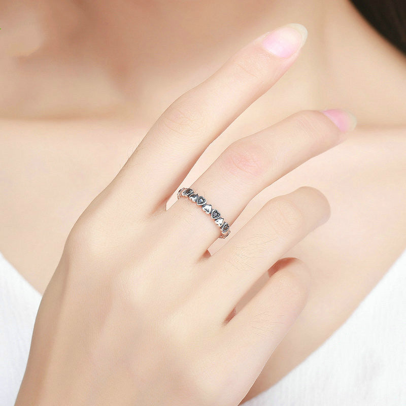 silver studded rings