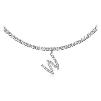 Diamond Letters Necklace Jewelry