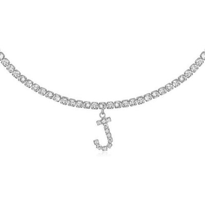 Diamond Letters Necklace Jewelry