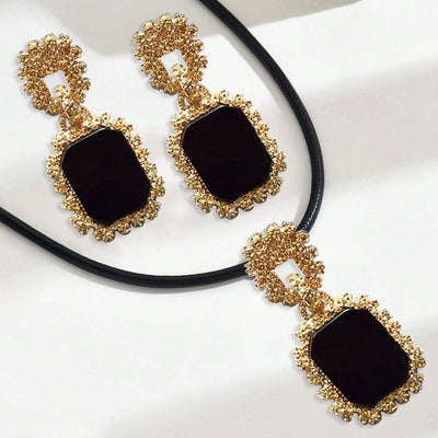 black onyx jewelry set