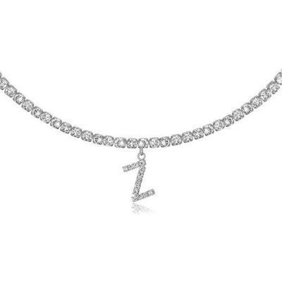 Diamond Letters Necklace Jewelry