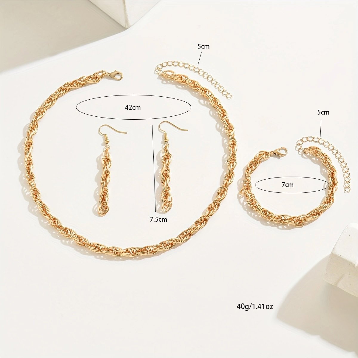 Necklace, Bracelet, And Earring Set