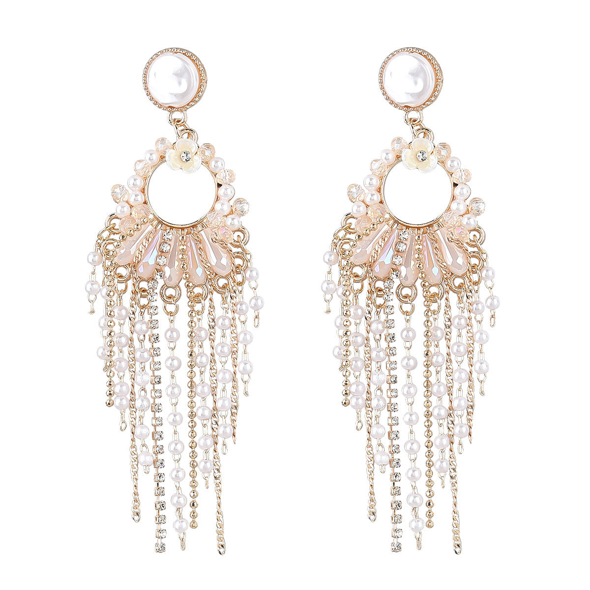 Pearl Tassel Earrings