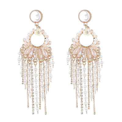 Pearl Tassel Earrings