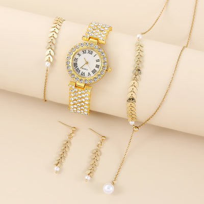 Fashion Rhinestone Quartz Bracelet Wrist Watch For Women