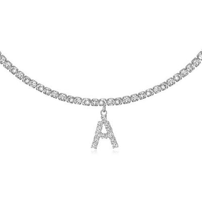 Diamond Letters Necklace Jewelry