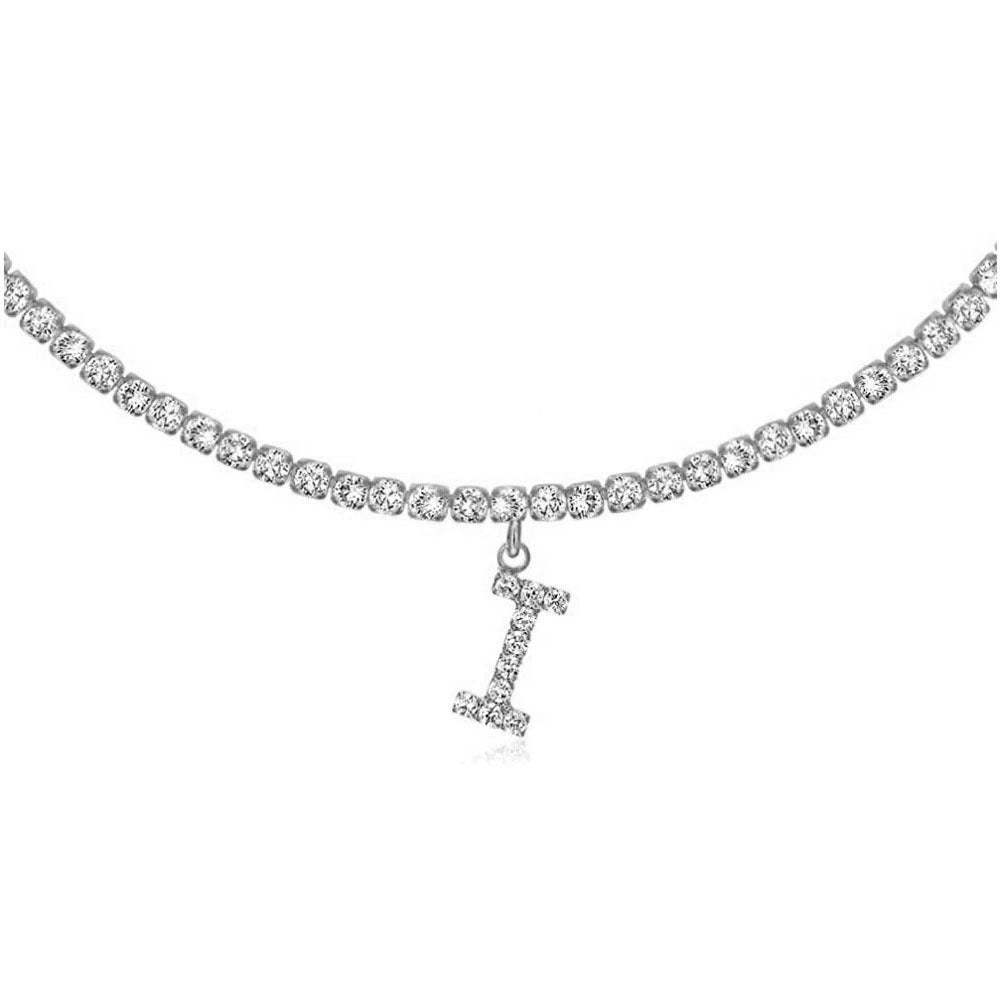 Diamond Letters Necklace Jewelry